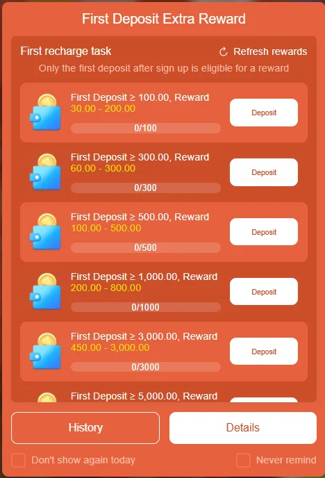 EP789 Game bonus page and reward system