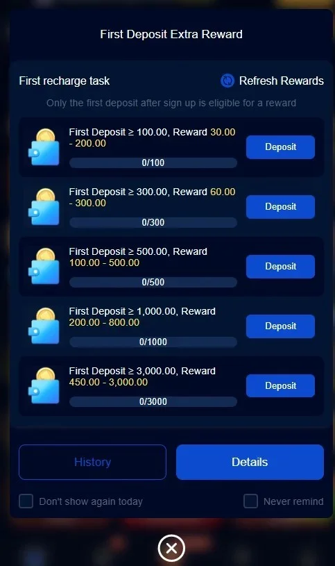 IK786 Game promotional bonuses and offers page