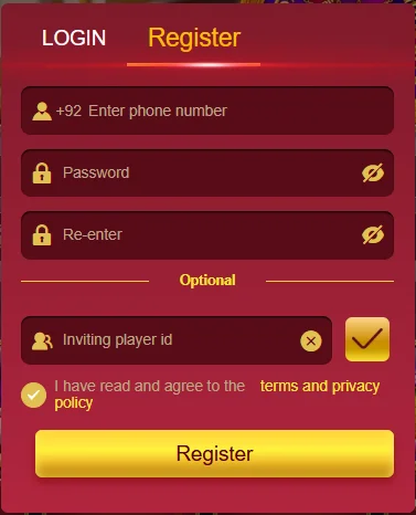 PK999 Game registration and account creation process