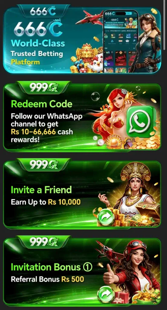 999Q Game bonus page and reward system